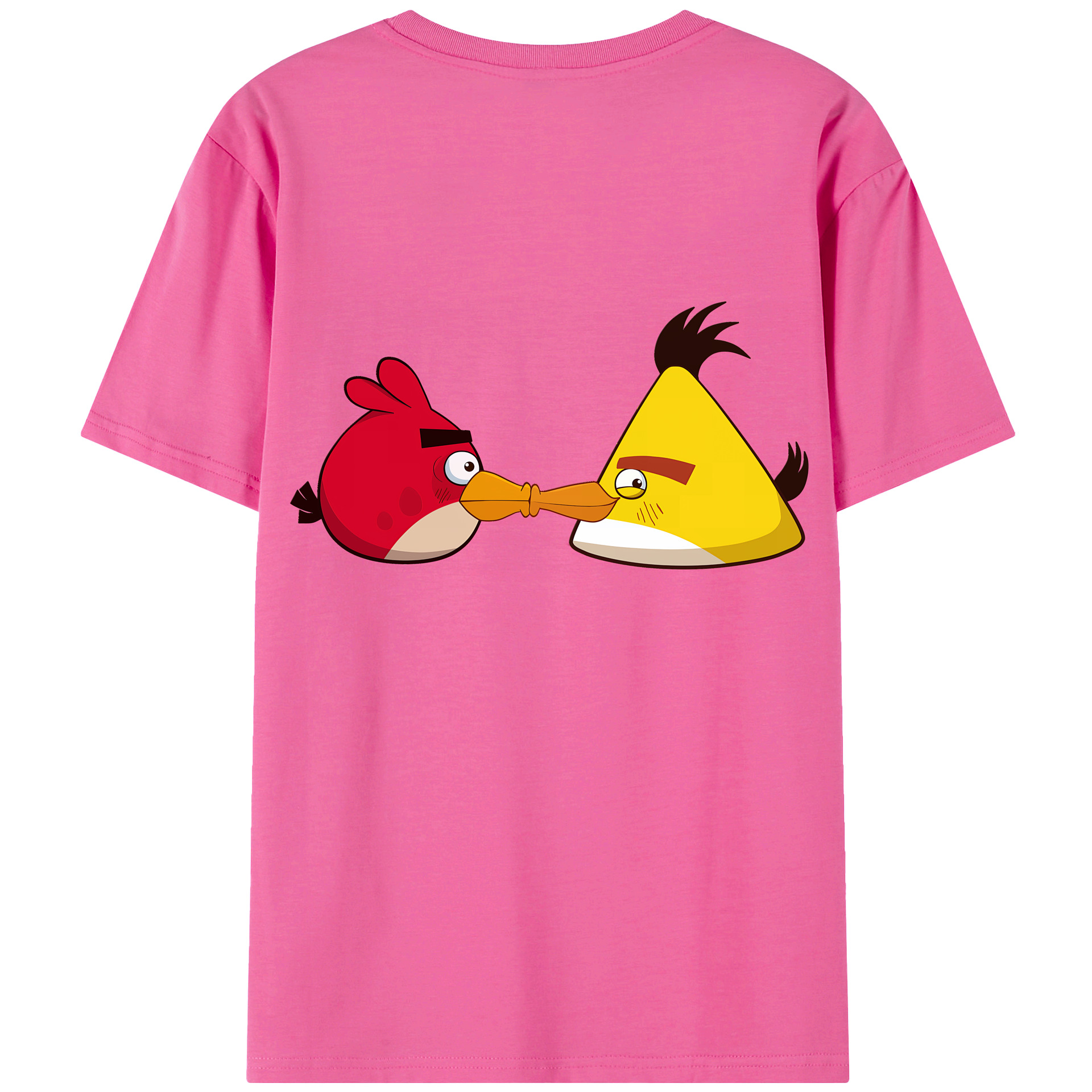 （画像用） Angry Birds アングリーバード レディース半袖Tシャツ(バックプリント)